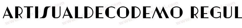 ArtisualDecoDEMO Regular字体转换